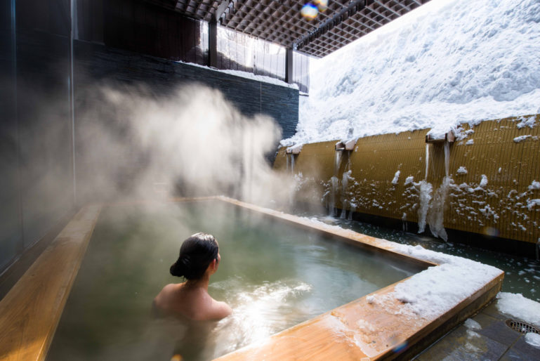 If you travel north with the Japan Rail Pass, take advantage and relax in one of its Onsen