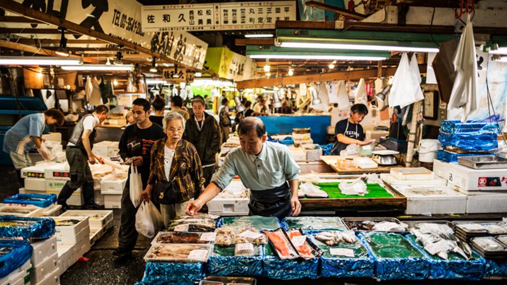 Mercado de Tsukiji, Japón